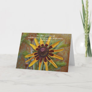 Flowers of Faith Yellow Wild Flower Note Card