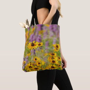 Flowers of Faith Yellow Wildflowers Tote Psalm