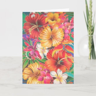 "FLOWERS OF FIJI" CARD
