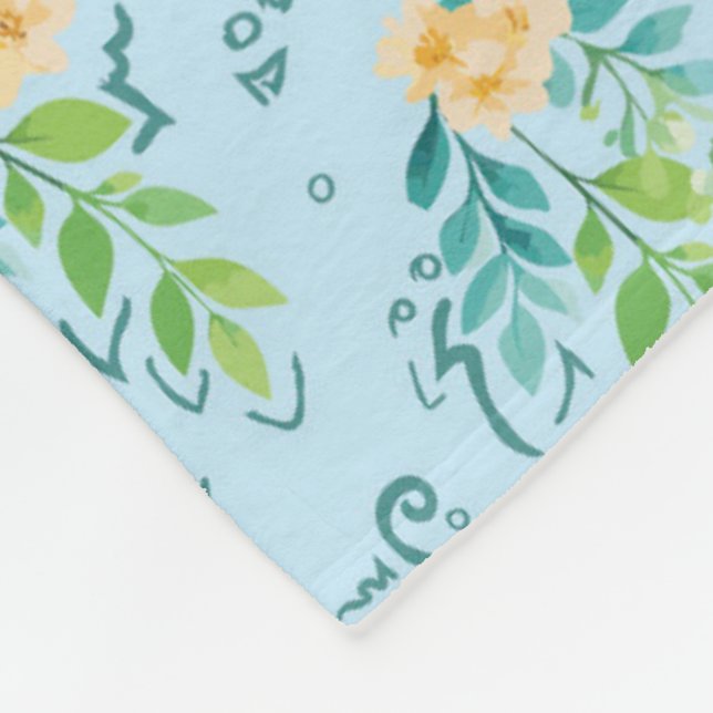 "Flowers of heaven" Fleece Blanket (Corner)