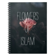 flowers of islam notebook muslimah islamic gift