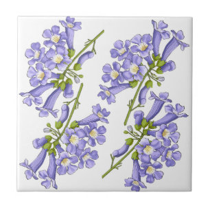 Flowers of Jacaranda Brazil Ceramic Tile