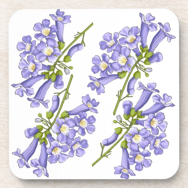 Flowers of Jacaranda Brazil Coaster (Front)