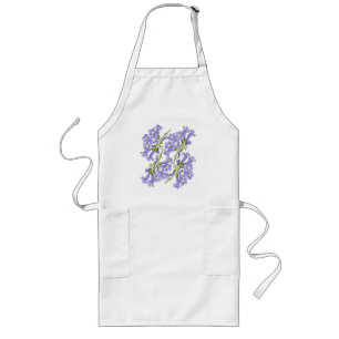 Flowers of Jacaranda Brazil Long Apron