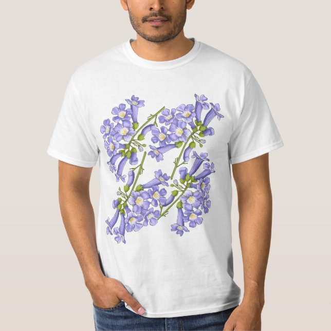Flowers of Jacaranda Brazil T-Shirt (Front)