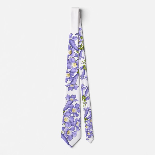 Flowers of Jacaranda Brazil Tie (Front)