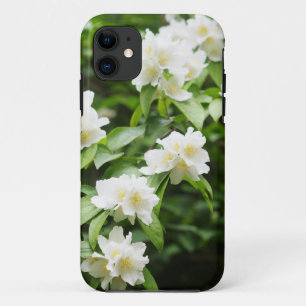 Flowers of jasmin in spring garden iPhone 11 case