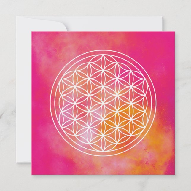 Flowers of life card (Front)