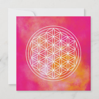 Flowers of life card