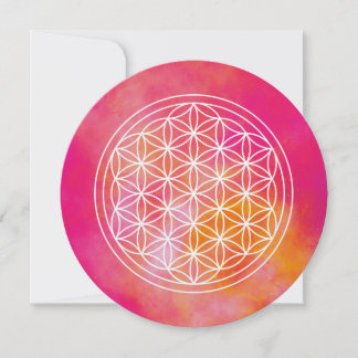 Flowers of life card