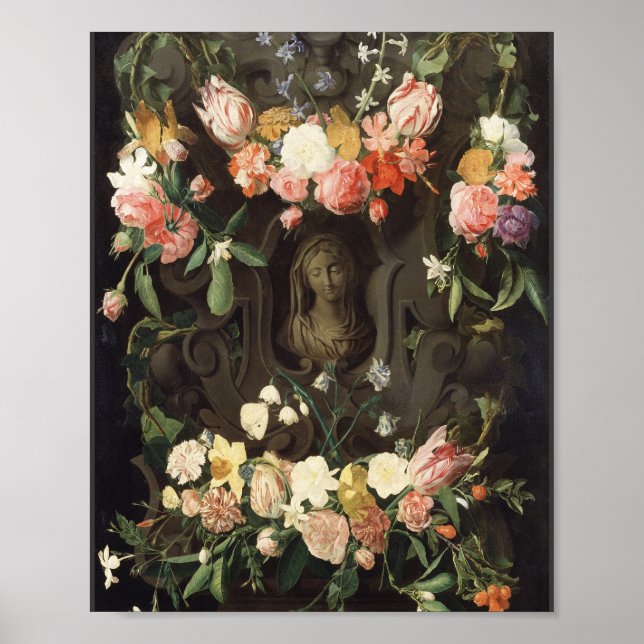 Flowers of Mary Sacred Art Poster (Front)
