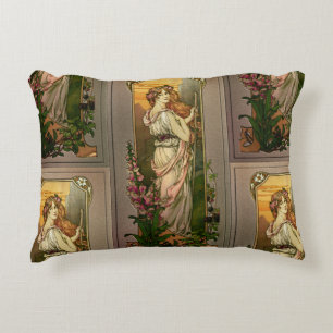 Flowers Of Mountains by Élisabeth Sonrel Decorative Cushion