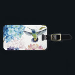 Flowers of Spring Luggage Tag<br><div class="desc">© Lisa Audit / Wild Apple.  The image features colourful flowers in full bloom. A hummingbird in flight can also be seen on the image.</div>