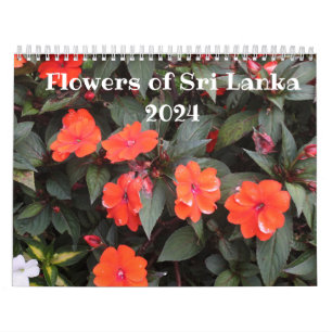 Flowers of Sri Lanka 2025 Calendar