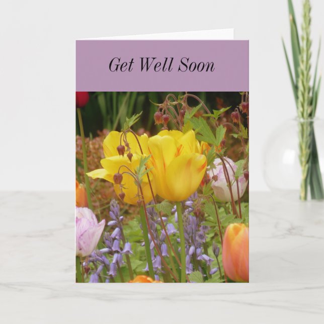 Flowers Of Tenderness Get Well Card (Front)