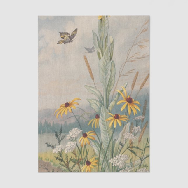 Flowers of the Meadow by Louis Prang Tissue Paper (Front)