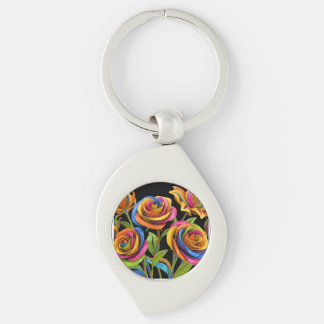 Flowers of the mind key ring