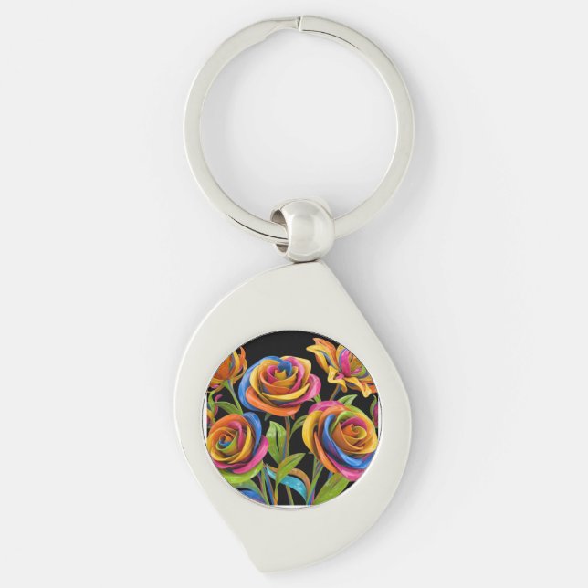 Flowers of the mind key ring (Front)