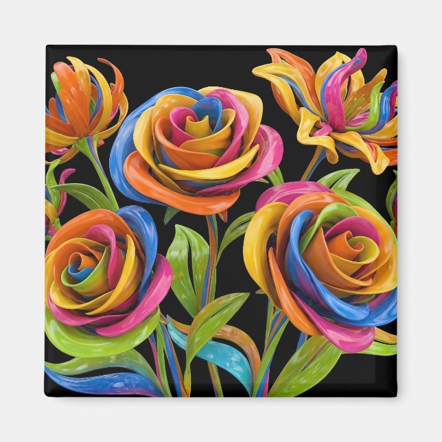 Flowers of the mind magnet (Front)