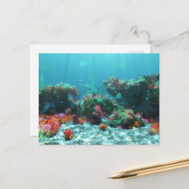 Flowers of the Sea Postcard (Front/Back In Situ)