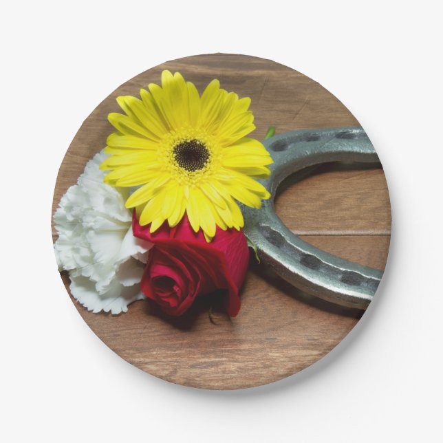 Flowers of the Triple Crown Paper Plate (Front)