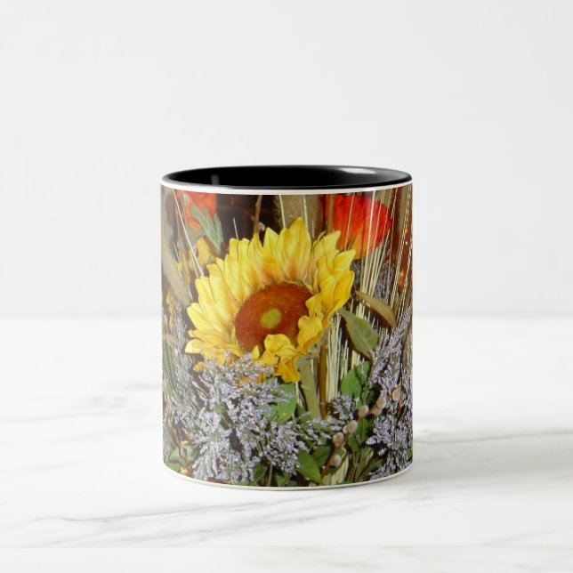 Flowers of Tuscany Two-Tone Coffee Mug (Center)