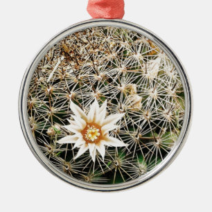 Flowers on a Cactus Metal Tree Decoration