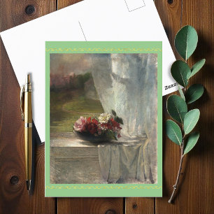 Flowers on a Window Ledge (c. 1861), John La Farge Postcard