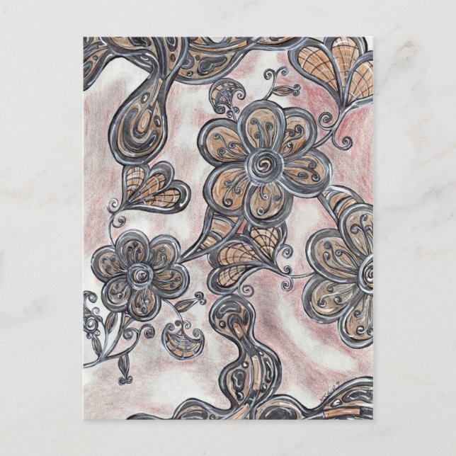 Flowers on Mars postcard (Front)