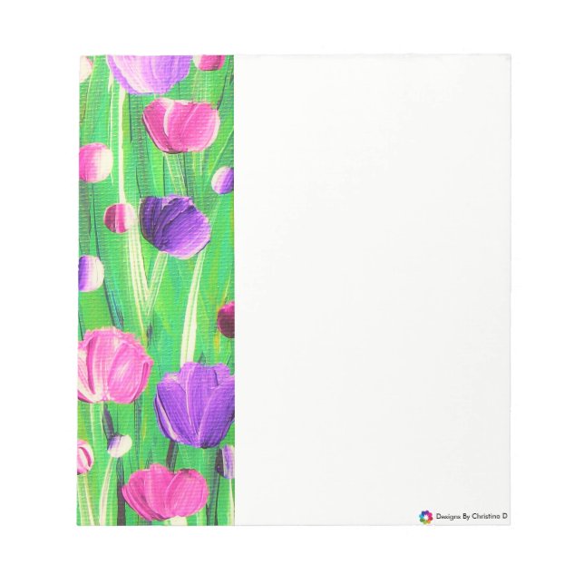 Flowers On Parade Notepad (Front)