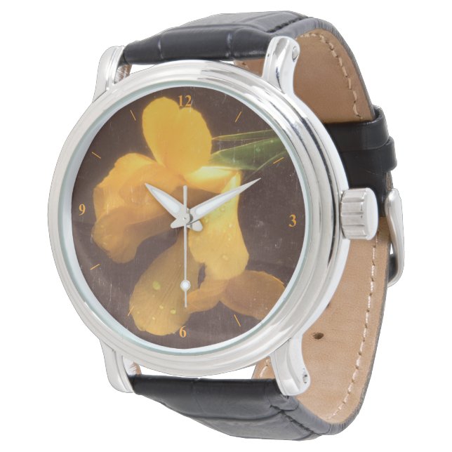 Flowers on Slate, version 3 Watch (Angled)