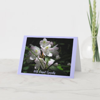 Flowers on Sympathy Card