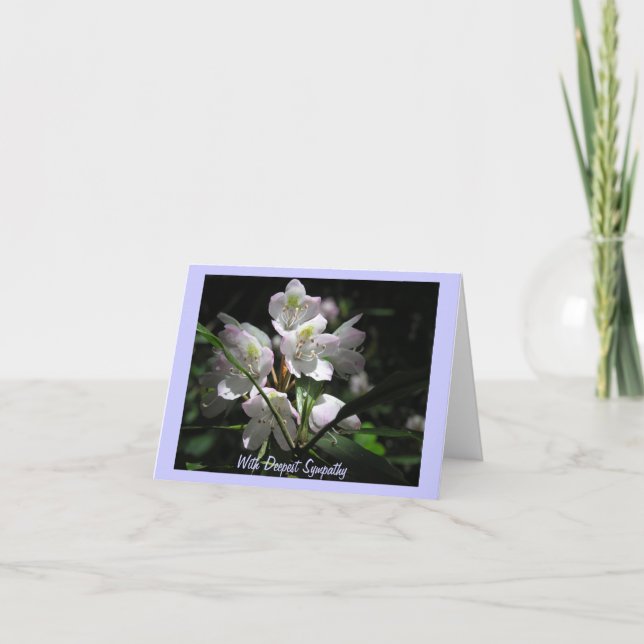 Flowers on Sympathy Card (Front)