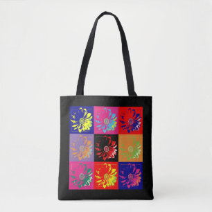 Flowers on the Wall + your ideas Tote Bag