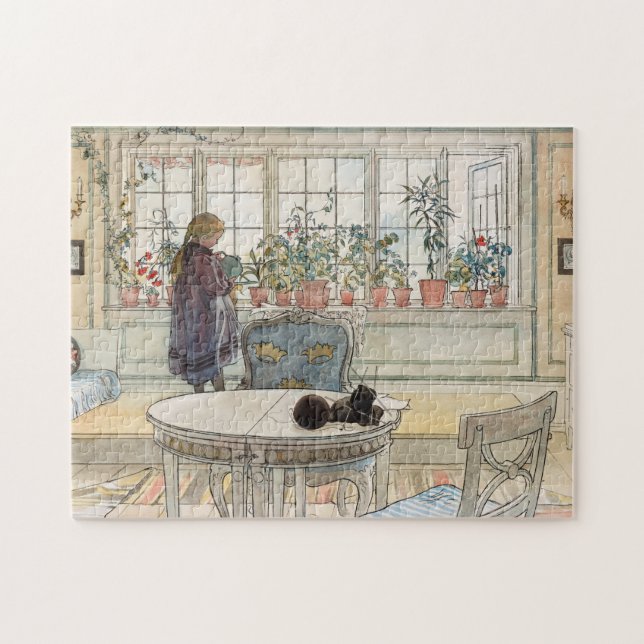 Flowers on the Windowsill, 1895 by Carl Larsson Jigsaw Puzzle (Horizontal)