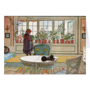 Flowers on the Windowsill by Carl Larsson