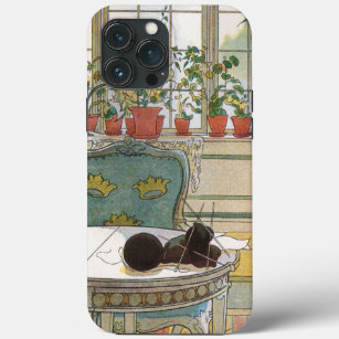 Flowers on the Windowsill by Carl Larsson iPhone 13 Pro Max Case