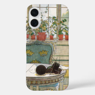 Flowers on the Windowsill by Carl Larsson iPhone 16 Case