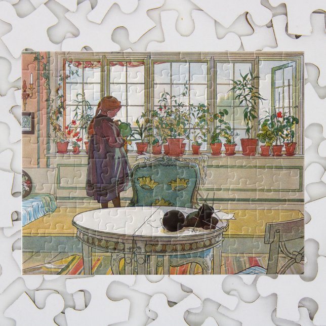 Flowers on the Windowsill by Carl Larsson Jigsaw Puzzle (Creator Uploaded)