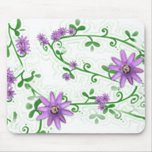 Flowers on Vines Mousepad