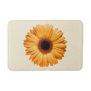 Flowers   Orange Gerbera Bath Mat
