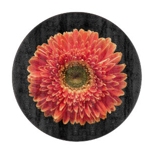 Flowers Orange Gerbera Daisy Cutting Board