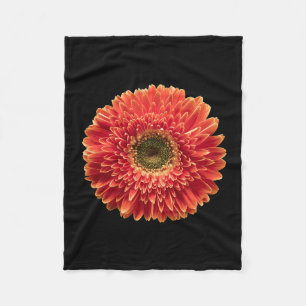Flowers   Orange Gerbera Daisy Fleece Blanket