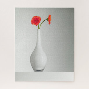 Flowers Orange Gerbera in Vase Jigsaw Puzzle