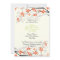 Flowers orange lime green bridal shower invitation
