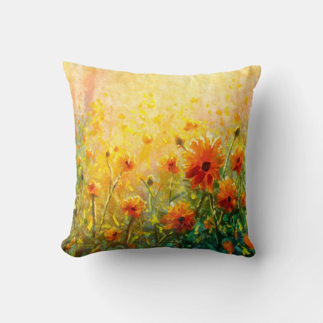 Flowers paintings monet painting claude impression cushion (Front)