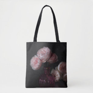 Flowers Pale Pink Peonies in Vase Tote Bag