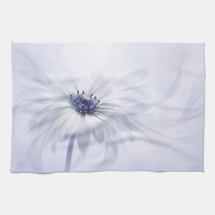Flowers Pale Purple Flower Tea Towel