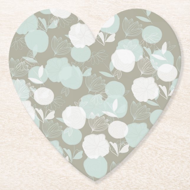 Flowers Paper Coaster (Front)