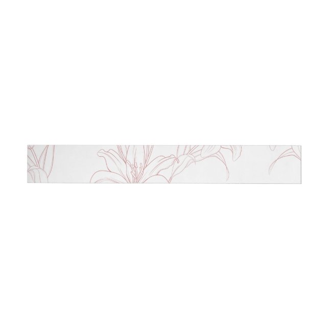 Flowers Pattern 10 Wrap Around Label (Individual)